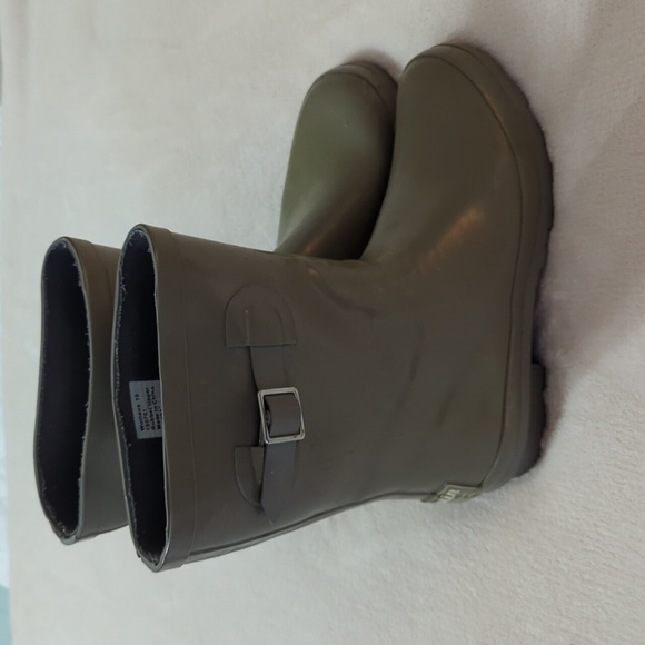 Khaki Women's Rain Boots Size 10 - Picture 4 of 8